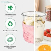 [Ivy] 4 Tay áo cốc kem cho Ninja NC501 Pints Tay áo cao su tổng hợp có thể tái sử dụng Ngăn chặn ngưng tụ Chống trượt Cách nhiệt 16 / 24Oz TỐT