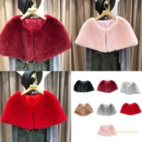 Ivy Đa Năng Giả Lông Thú Khăn Choàng Sang Trọng Khăn Choàng Dài Tay Túi Cạo Râu Ấm Áp Khăn Choàng