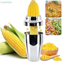 [Ivy] Dụng cụ cắt ngô Dụng cụ gọt vỏ Ngô Cob Vũ nữ thoát y có cốc Ngô trên cốc Dụng cụ nhà bếp Dụng cụ tách hạt ngô Máy cắt lát có răng cưa TỐT