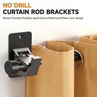 [Ivy] Giá đỡ thanh treo rèm đa năng, Giá đỡ thanh treo rèm không cần khoan, Giá đỡ thanh treo rèm tự dính 3M lên đến 30 LB TỐT