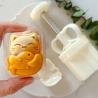 Ivy Mèo Đẹp Hình Bánh Trung Thu Khuôn Cá Chép Mèo Bánh Trung Thu Embosser Thiết Thực Điều Trị Cho Lễ Kỷ Niệm Món ngon