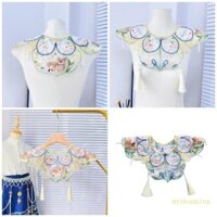 Ivy Viền Cổ Giả Cô Gái Trung Quốc Cổ Trang Phục Áo May Đính Đám Mây Vai Cho Trung Quốc Cổ Trang Phục D