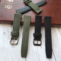 IWC thay thế IWC IWC Pilot Bồ Đào Nha Dây đeo bằng da Nylon canvas Dây đeo đồng hồ 20 21 22mm Nam