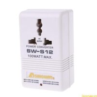Iwo 100W Bộ Chuyển Đổi Nguồn AC110V 120V Sang 220V 240V Bước Lên Xuống Điện Áp Bộ Chuyển Đổi Du Lịch Biến Áp Adapter Conv