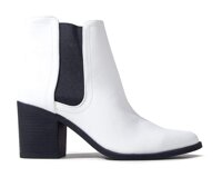 J. Adams Andi Booties for Women - Pointed Toe Mid Heel Slip On Chelsea Boots