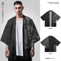 J & E Năm Mới Phong Cách Trung Hoa Năm Rồng Năm Của Năm Nam Quốc Gia Hợp Thời Trang In Áo Khoác Kimono Top Rời Cổ Haori Áo Khoác❤3.28