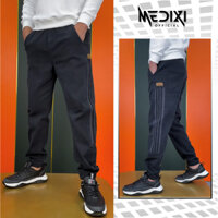 [J015] Quần jean jogger nam bó gấu vải bò mềm mặc thoải mái 2 màu đen ghi dễ phối đồ