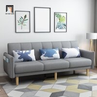 J3 Ghế sofa giường giá rẻ 3 nệm ngồi GB63 Hampton dài 2m vải bố