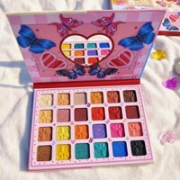 J45l ins Lãng Mạn Ngày Lễ Tình Nhân 24 Màu Bảng Trang Điểm Ngọc Trai Mờ Đường Viền Mặt Sân Khấu Trang Điểm cos Hiệu Suất Phấn Mắt Di Động