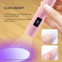 J57 3W dưỡng móng tay máy mài  móng đèn hơ đèn uv móng tay Đèn sấy móng nhanh khô Công nghệ USB