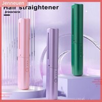 {J8} Lược duỗi tóc không dây di động 3 nhiệt độ có thể điều chỉnh có thể sạc lại Làm nóng nhanh cho nữ Tóc xoăn thẳng Máy tạo kiểu tóc điện Mini Bàn chải nóng