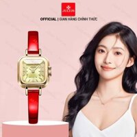 JA-496 đồng hồ nữ Julius dây da đỏ | Julius Official
