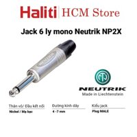 Jack 6 ly Neutrik NP2X - Giắc Neutrik chính hãng - Haliti_HCM