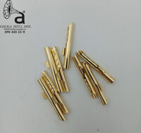 Jack bắp chuối răng cưa đồng mạ vàng kèm ống co nhiệt (Bộ 8 cái)