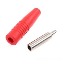 Jack Bắp Chuối Vỏ Nhựa 4mm Lõi Đồng Loại Hàn Dây 4x9x35mm