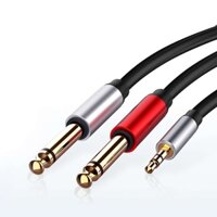 Jack Cắm 3.5 Mm Đến 6.35 Mm Cáp Âm Thanh Cho Phối Khuếch Đại Đầu CD Loa 6.5 Mm 3.5 Bộ Chia Jack cáp Âm Thanh 1.8M