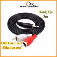 Jack Cắm. Dây loa 1 ra 2, Dây loa 1 ra 2 đầu hoa sen 1.5m, 3m, 5m hàng chất lượng giá tốt - Home Computer - 3m