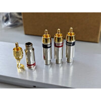 Jack cắm RCA jack hoa sen YARBO AUDIOPHILE/Yarbo RCA: 003GNI đồng có độ tinh khiết cao mạ vàng 24K