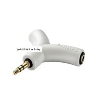 jack chia cổng tai nghe 3.5mm 1 ra 2 chính hãng philips