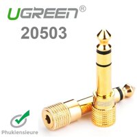 Jack chuyển âm thanh 6.5mm Male to 3.5mm Female Ugreen - 20503