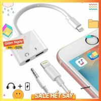 Jack chuyển đổi 2 cổng vừa sạc vừa cắm tai nghe cho iphone hàng cao cấp lỗi 1 đổi 1