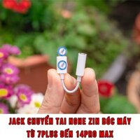 Jack chuyển đổi  cho 7 đến 14promax dây chuyển chân sạc sang chân tai nghe 3.5 zin bóc máy