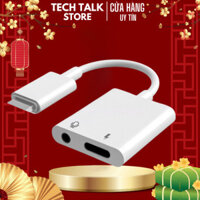 Jack Chuyển Đổi ,Jack Chia Cổng Sạc + Tai Nghe Có Hỗ Trợ Míc Cho IP7,7 Plus,8,8 Plus/X/Xr/Xs/Xsmax/11/12/13/14ProMax
