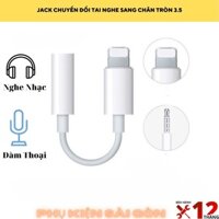 Jack Chuyển đổi sang cổng tai nghe sang chân tròn 3.5mm có hỗ trợ mic đàm thoại