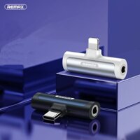 Jack chuyển đổi tai nghe từ iphone sang 3.5 hỗ trợ vừa nghe vừa sạc LA03a LA03i chính hãng Remax