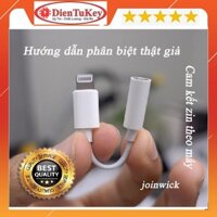 Jack Chuyển Đổi Tai Nghe iPhone Zin Lightning Sang 3.5 CHÍNH HÃNG 100%