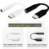 Jack Chuyển Đổi Từ Cổng Sạc Type C Sang Cổng Sạc Type C Và Cổng Tai Nghe (Tùy chọn cổng 3.5mm hoặc Type C ) - Sạc Nhanh