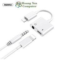 Jack Chuyển Lightning sang 2 cổng Lightning + 3.5mm Remax RL-LA07 - BH 6 Tháng