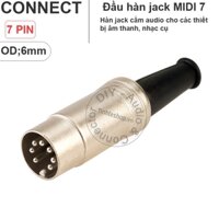 Jack din 7pin vỏ nhôm - DIN 7 male plug with metal shell