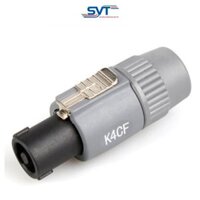 Jack loa speakon xám K4CF -303  (Jack Speakon/Khóa loa)