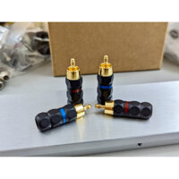 Jack RCA jack , hoa sen YARBO AUDIOPHILE/Yarbo RCA-30GB đầu cắm cáp tín hiệu âm thanh đồng mạ vàng 24K