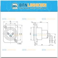 Jack XLR-3P Cái Cong JXR-3P-01CC                                               Yêu thích