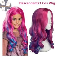 Jackeylovezz Hậu duệ3 Grediant Sóng Audrey Tóc Giả Cho Trẻ Em Tổng Hợp Tóc Giả Nhiệt Độ Cao Cosplay Đảng Trang Trí VN