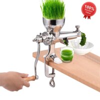 Jacksking Manual Juicer, Stainless Steel Healthy Vegetable Fruit Juice Extractor Tool, Hand Wheatgrass Juice Squeezer