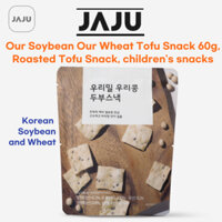 Jaju Đậu nành của chúng tôi Snack đậu phụ lúa mì 60g, Snack đậu phụ rang, Đậu nành và lúa mì Hàn Quốc, đồ ăn nhẹ cho trẻ em
