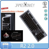 James Donkey R2 2.0 Mechanical Keyboard Three mode Wireless keyboard Aluminum Tubs custom keyboard shim structure Self-developed web drive no sensor