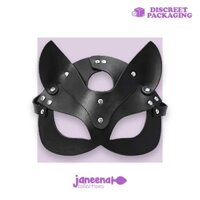 Janeena Gợi Cảm Cosplay Mèo Da Mặt nạ BDSM Tôn sùng Khiêu dâm Catwoman Mặt nạ hóa trang