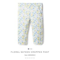 JANIE AND JACK - FLORAL SATEEN CROPPED PANT