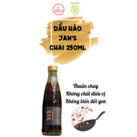 (Jan's) Dầu hào chay Jan's (Vegan Oyster Sauce) Dùng tẩm ướp đồ nướng, xào rau củ Thuần chay Chai 250ml Koshka Home