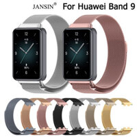 Jansin Dây đeo inox phong cách Milan thích hợp cho đồng hồ thông minh Huawei Band 9