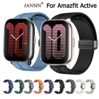 Jansin Dây đeo silicon có khóa từ tính, vòng tay cho Amazfit Active