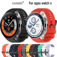 Jansin Oppo Watch X Dây đeo thay thế silicon cho dây đeo đồng hồ