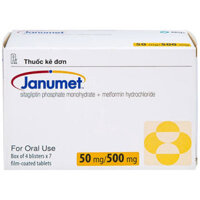Janumet 50mg/500mg trị đái tháo đường