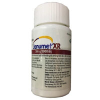 Janumet XR 50mg/1000mg điều trị tiểu đường tuýp II