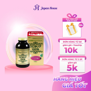 Tảo spirulina dạng viên uống Japan Algae 120mg x 600 viên