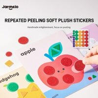 Jar Melo Có Thể Tái Sử Dụng Đầu Tiên Thạch Miếng Dán Sách Cho Trẻ Em Không Dính Động Vật Miếng Dán Bận Rộn Sách Handmade Yên Tĩnh Sách Học Sớm